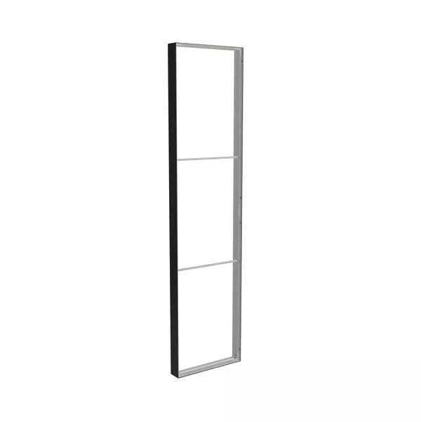 85x350cm - ściana standardowa Modularico M150, profil czarny