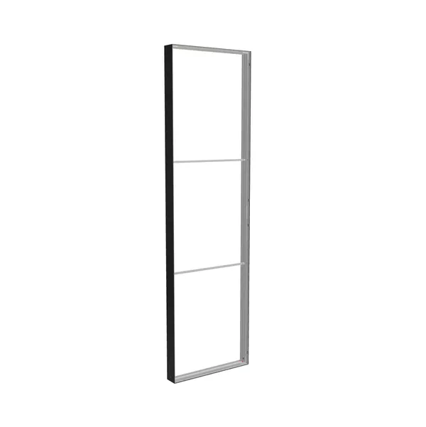 100x350cm - ściana standardowa Modularico M150, profil czarny