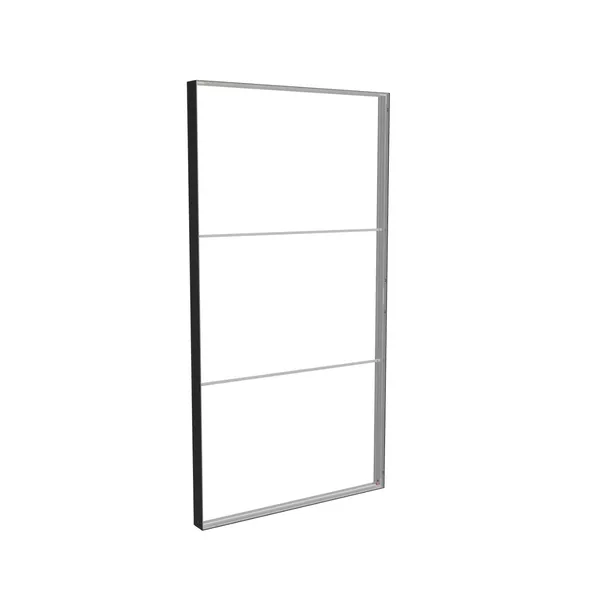 185x350cm - ściana standardowa Modularico M150, profil czarny