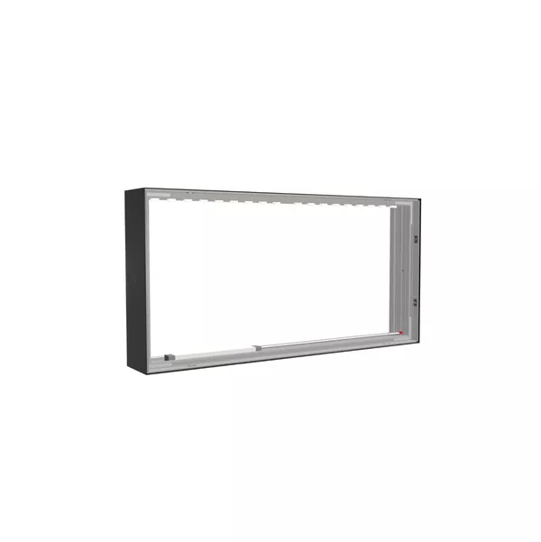 100x50cm - nadstawka ściany Modularico M150LED, profil czarny