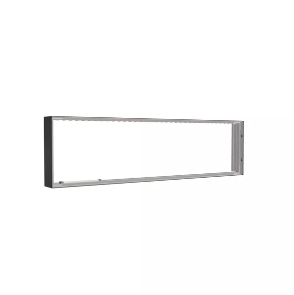 185x50cm - nadstawka ściany Modularico M150LED, profil czarny