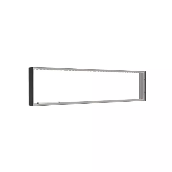 200x50cm - nadstawka ściany Modularico M150LED, profil czarny