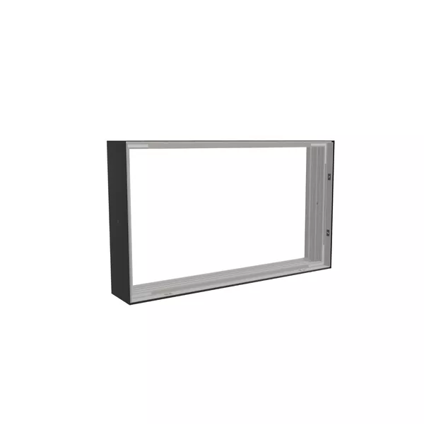 50x50cm - Wandlerweiterung Modularico M100LED, schwarzes Profil [CLONE] [CLONE] [CLONE]