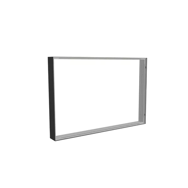 50x50cm - Wandlerweiterung Modularico M100LED, schwarzes Profil [CLONE] [CLONE] [CLONE] [CLONE] [CLONE] [CLONE]