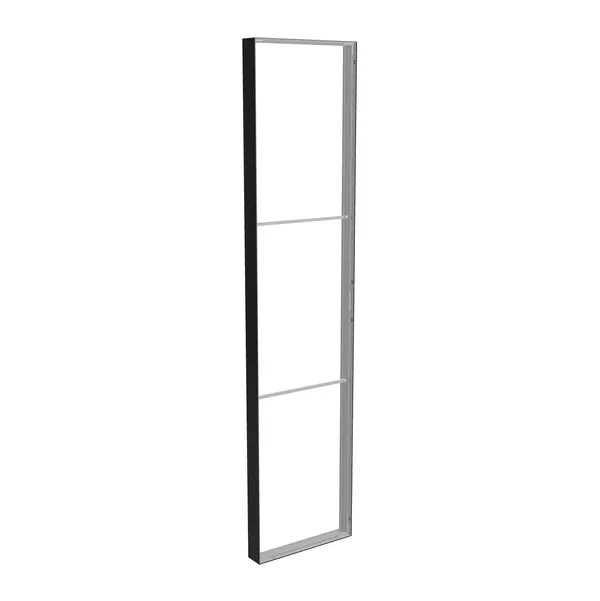 85x370cm - sufit Modularico M150, profil czarny