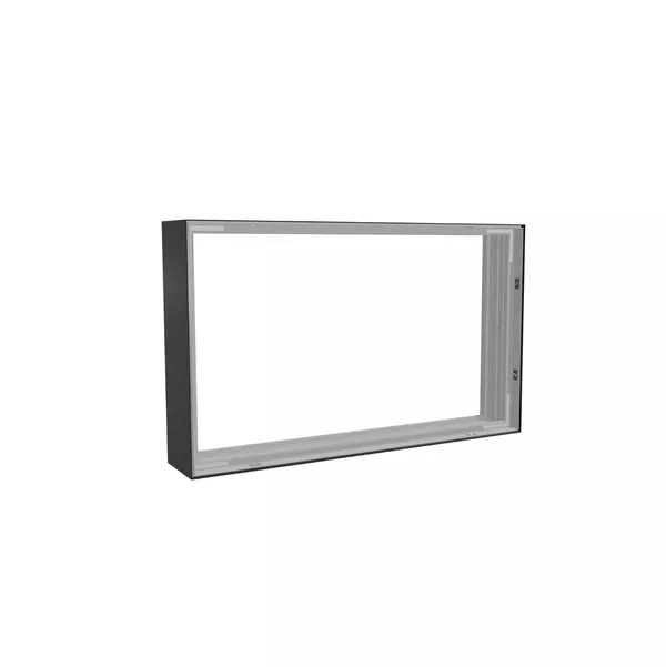 78x50cm - Modularico M100 wall with top exit above doors, black profile [CLONE]