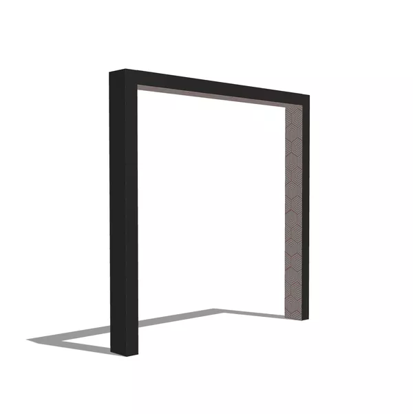 50x250cm - standard wall Modularico M50, black profile [CLONE]