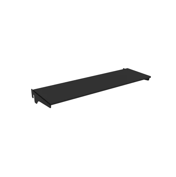 100x25cm - półka HPL Faro z mocowaniami 25cm, czarna