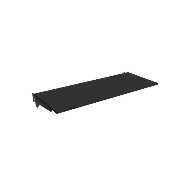 95x32cm - półka HPL Faro z mocowaniami 25cm, czarna