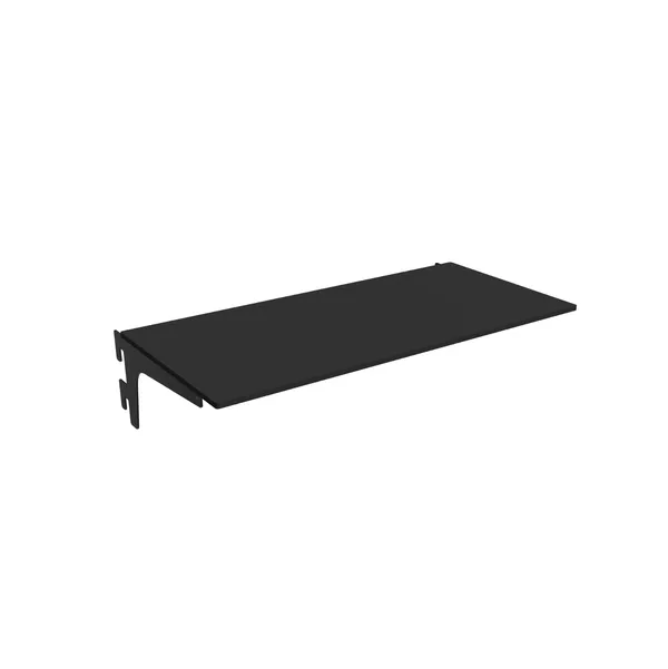 100x38cm - półka HPL Faro z mocowaniami D30cm, czarna