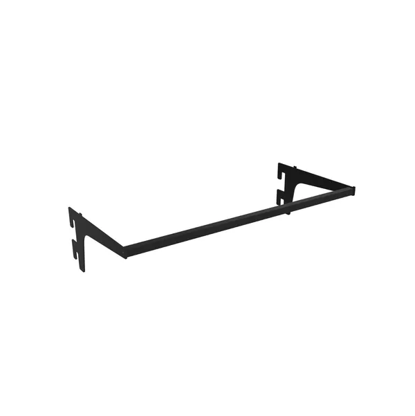 100x30cm - wieszak poziomy Faro z mocowaniami D30cm, czarny