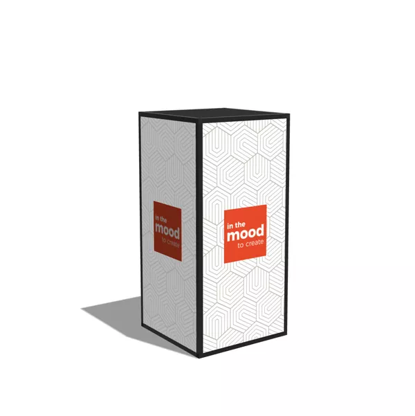 50x50x100cm - stand Modular Cube BOX, grafika tekstylna