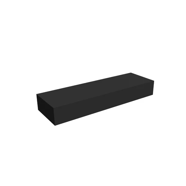 90x25cm - półka HPL na ramie 10cm, mocowanie TH, czarna