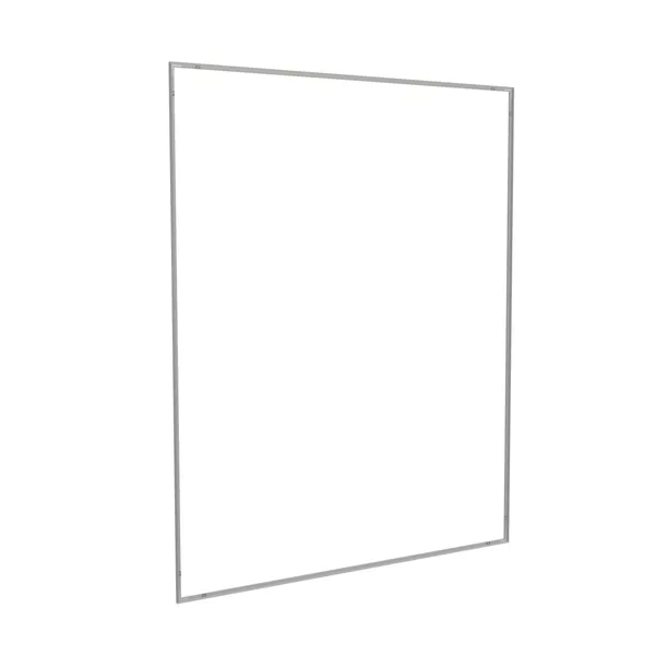200x250cm - ścienna rama S18, profil srebrny