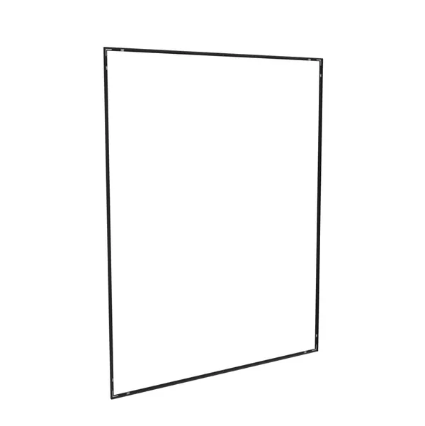 200x250cm - ścienna rama S18, profil czarny
