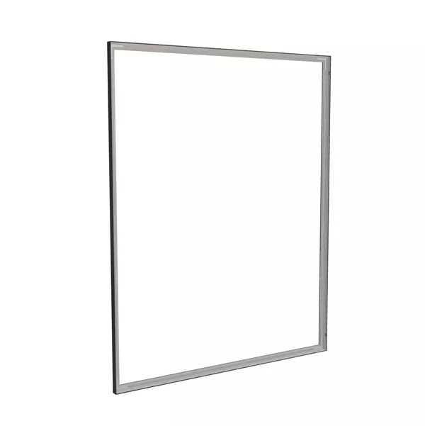 200x250cm - ścienna rama S50T, profil czarny