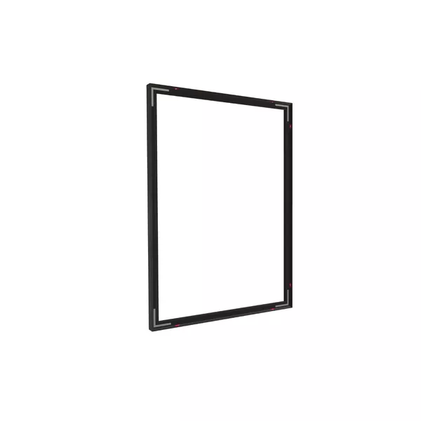 88x100cm - ściana Quadro Modularico M50, profil czarny