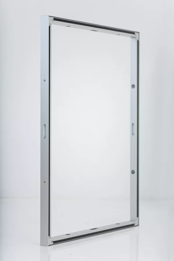 Modularico Q50 Wandmodul - 100x125 cm, Rahmen + Panel mit Grafiken auf der einen Seite