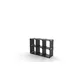 Modular Form bookcase shape K222 - 134x90x40cm - black