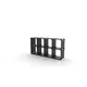 Modular Form bookcase shape K2222 - 177x90x40cm - black