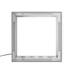 Smart Frame S100 LED frame - 70x100cm, silver, edge LED, textile graphics on both sides