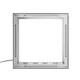 Smart Frame S100 LED frame - 100x100cm, silver, edge LED, textile graphics on both sides