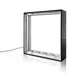 Frame Smart S100 LED Cadre - 70x100cm, argent, LED de bord, graphiques textiles des deux côtés