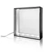 Smart Frame S100 LED-Rahmen - 100x150cm, Silbern, Edge-LED, Textilgrafik auf beiden Seiten