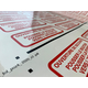 Polymer adhesive foil with channel adhesive, white flash, Oracal 3551 - UV printing, cutting into the format