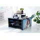 Podium bookcase - 130x130x70cm - 4x LED wall with graphics on the fabric Sam ST, countertop