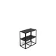 Regal 80x40cm mit Fixierung für einen modularen Regal-Cube - Schwarz