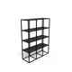 90x40cm shelf with modular cube rack fastening - Nagano oak