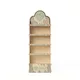 Sperrholzdisplay - 80x30x170 cm, 5 Regale, 6,5 mm Sperrholz, Farbe + Weiß