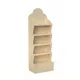 Plywood display - 60x40x170cm, 5 shelves, 6.5mm plywood, color + white