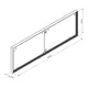 300x100cm - ścienna rama S100 LED, profil kolor RAL, tkanina z grafiką 1 strona