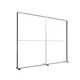 300x250cm - stojąca rama S100 LED, profil czarny, stopy, tkanina z grafiką z 2 stron