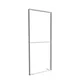 100x250cm - cadre debout S100 LED, profil blanc, pieds