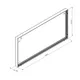 200x100cm - podwieszana na linkach rama S100 LED, profil kolor RAL