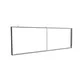 300x100cm - podwieszana na linkach rama S100 LED, profil czarny