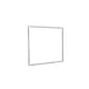 100x100cm - cadre mural S18, profil argenté, tissu avec graphique 100x100cm - cadre mural S18, profil argenté, tissu avec graphique