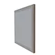 100x100cm - ścienna rama S50T LED, profil srebrny, ramka DECO D2 Dąb