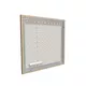 100x100cm - ścienna rama S50T LED, profil srebrny, ramka DECO D2 Dąb