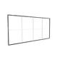495x250cm - ściana standardowa Modularico M50, profil czarny