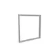 Wandrahmen S50T 100x100 cm, Silbernes Profil