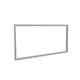 Wandrahmen S50T 200x100 cm, Silbernes Profil