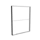 200x250cm - ścienna rama S150D LED, profil czarny