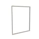 200x250cm - ścienna rama S50T, profil srebrny, ramka DECO D1 Dąb