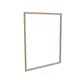 200x250cm - ścienna rama S50T, profil srebrny, ramka DECO D2 Dąb