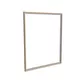 200x250cm - ścienna rama S50T, profil srebrny, ramka DECO D3 Dąb