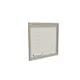 100x100cm - ścienna rama S50T LED, profil srebrny, ramka DECO D1 Dąb